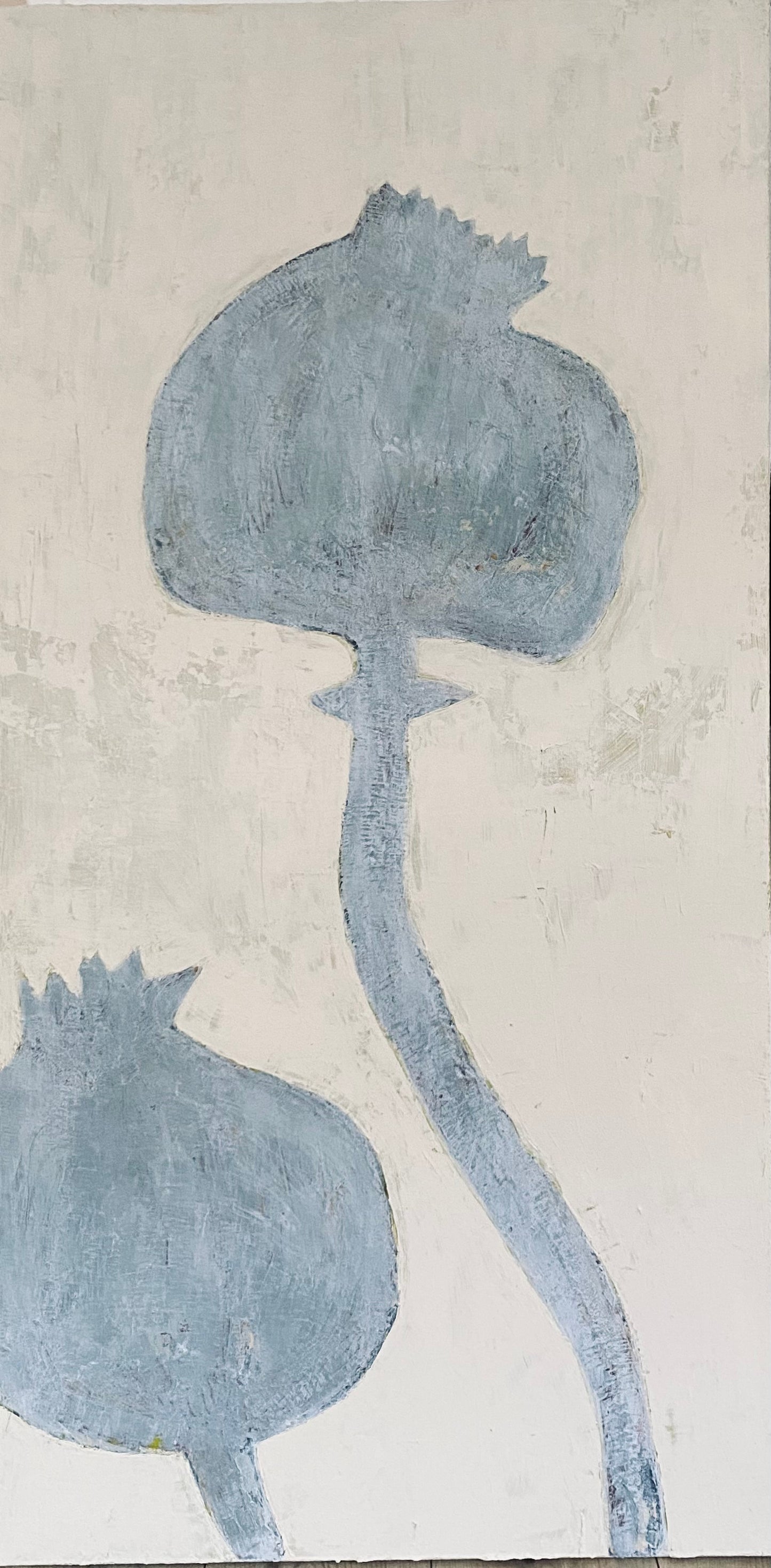 Schilderij papaver duo