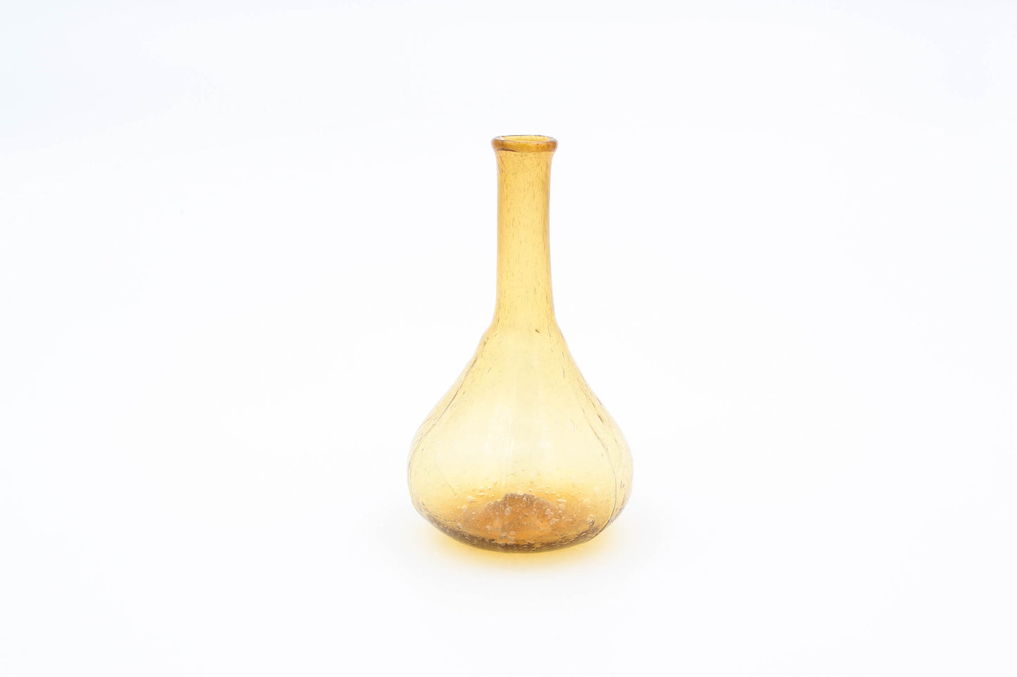 Old yellow Indian vase handmade by Madam Stoltz