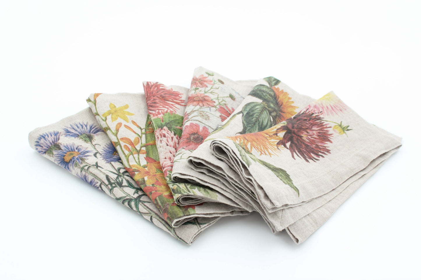 Linen napkin flowers