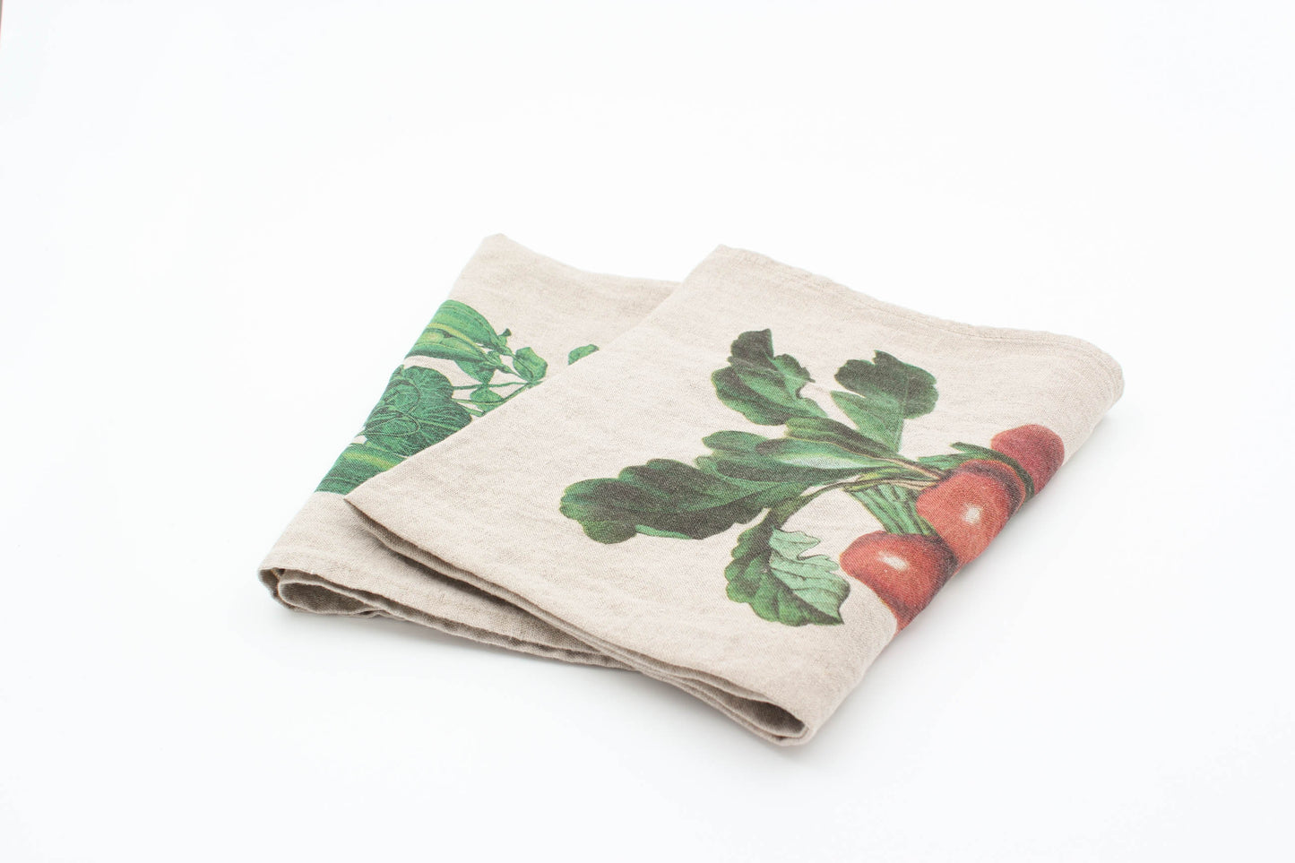 Linen tea towels vegetable