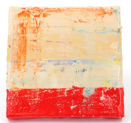 Artwork 20x20cm Horizon red